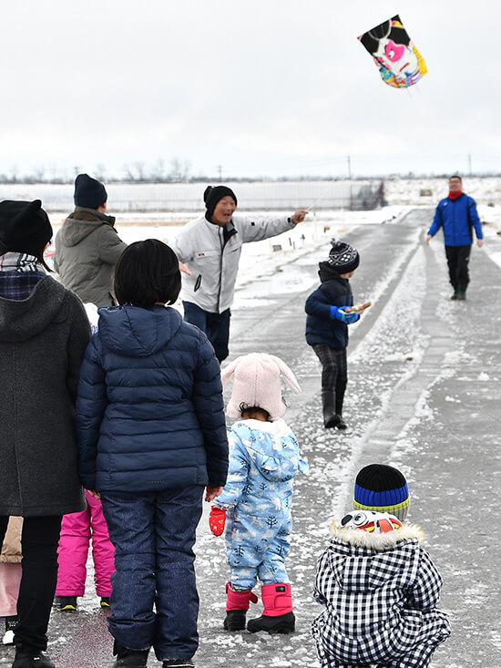 久米岡凧揚げ大会