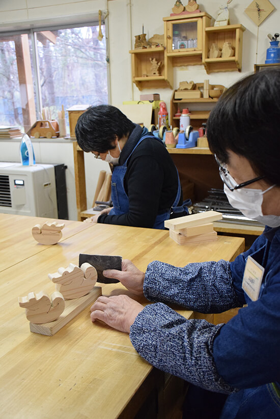 来館者数が指定管理制度導入後最多最多となった「木の学校」（昨年12月の木工教室）