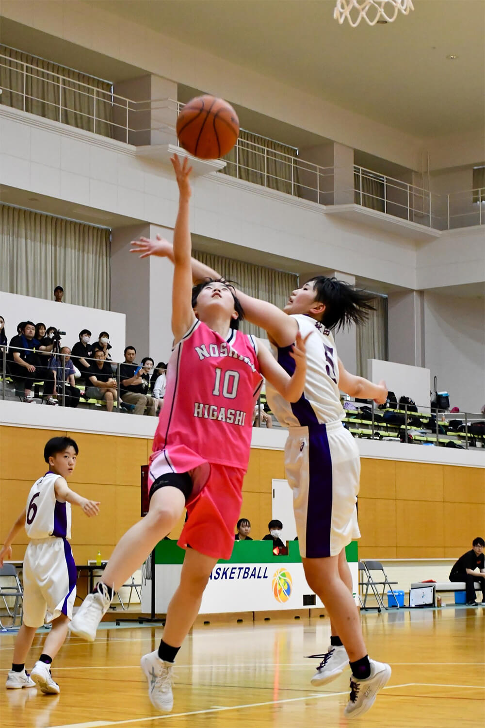 バスケットボール女子は能代東が初優勝（三種町琴丘総合体育館で）